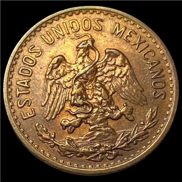 1920 Mexico Bronze 2 Centavos CLOSELY  UNCIRCULATED