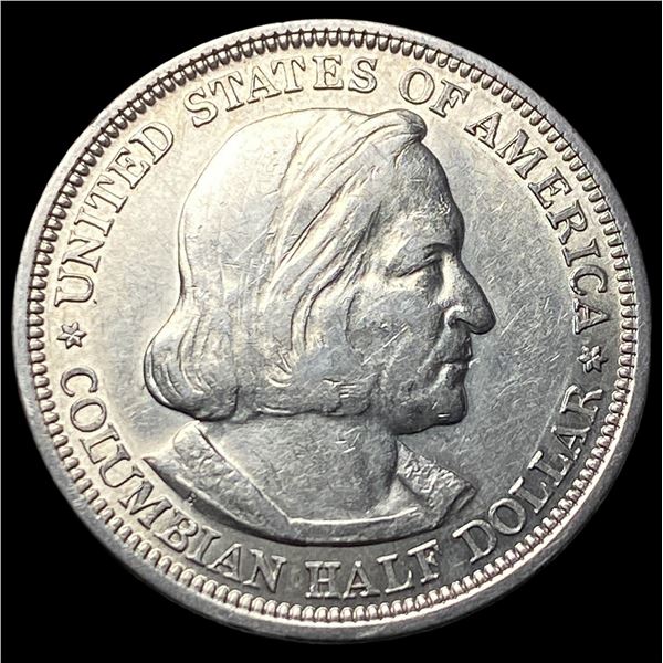 1893 Silver Columbian Expo Half Dollar  CLOSELY UNCIRCULATED