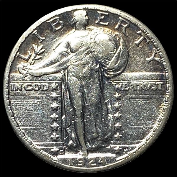 1924-S Standing Liberty Silver Quarter  CLOSELY UNCIRCULATED