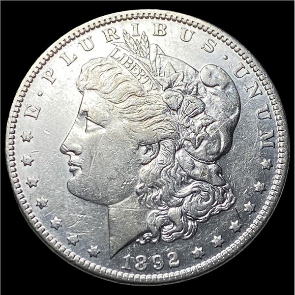 1892 Silver Morgan Dollar CLOSELY  UNCIRCULATED