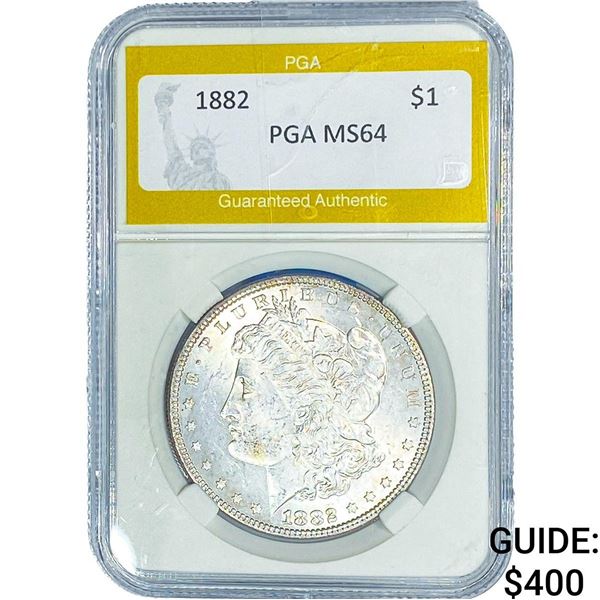 1882 Morgan Silver Dollar PGA MS64