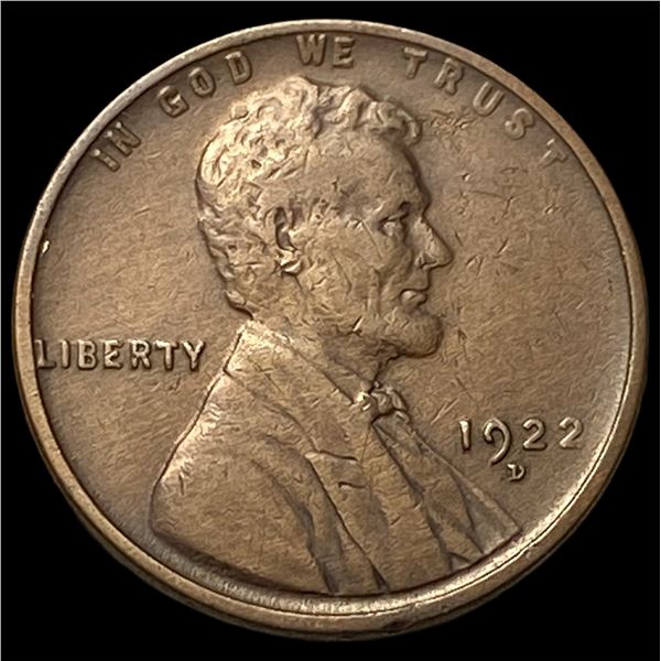 1922-D Lincoln Wheat Cent LIGHTLY CIRCULATED