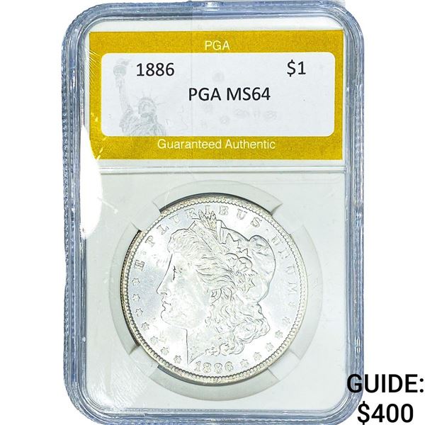 1886 Morgan Silver Dollar PGA MS64
