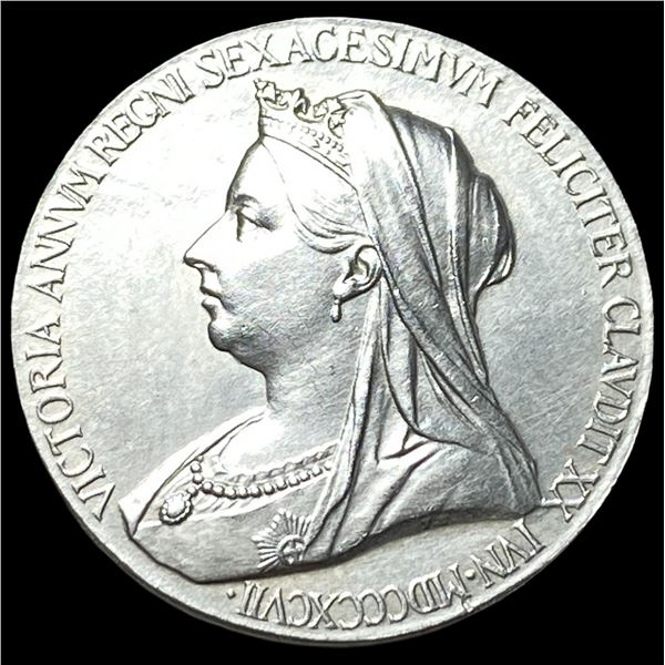 1897 Queen Victoria Silver Diamond Jubilee Medal UNCIRCULATED