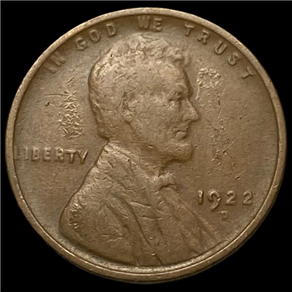 1922-D Lincoln Wheat Cent LIGHTLY CIRCULATED