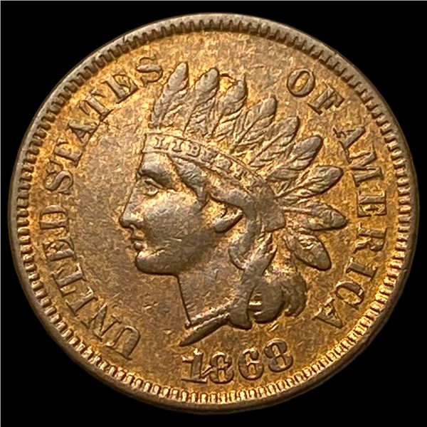 1868 Indian Head Cent CLOSELY UNCIRCULATED