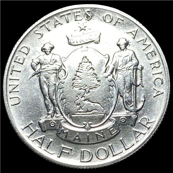 1920 Silver Maine Half Dollar CLOSELY  UNCIRCULATED