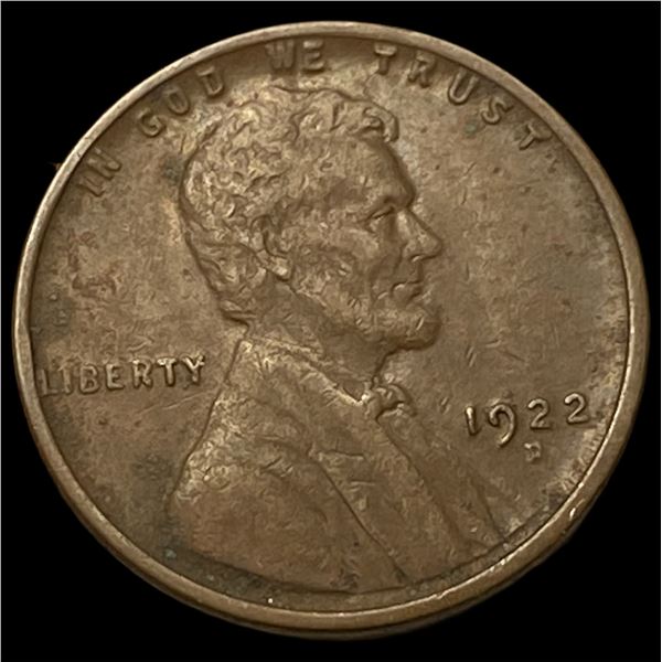 1922-D Lincoln Wheat Cent NEARLY UNCIRCULATED