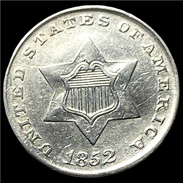 1852 Silver Three-Cent Piece UNCIRCULATED