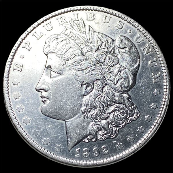 1892 Silver Morgan Dollar CLOSELY  UNCIRCULATED