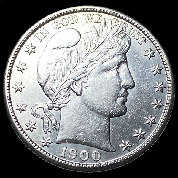 1900-S Silver Barber Half Dollar CLOSELY  UNCIRCULATED