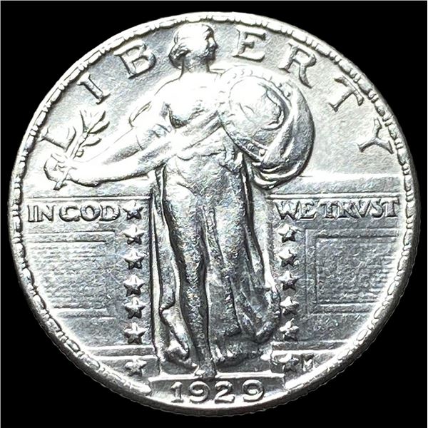 1929 Standing Liberty Silver Quarter CLOSELY  UNCIRCULATED