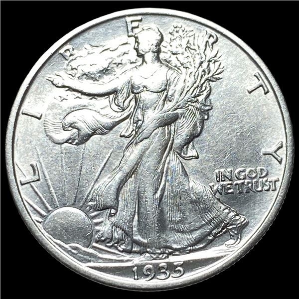 1935-S Silver Walking Liberty Half Dollar  CLOSELY UNCIRCULATED