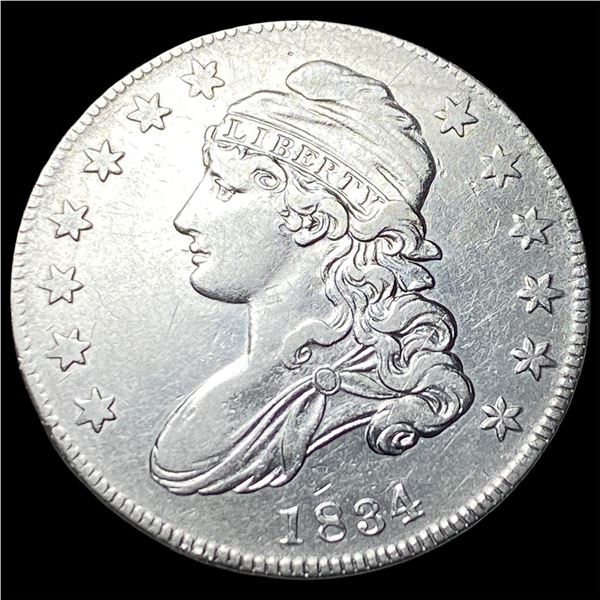 1834 Capped Bust Half Dollar CLOSELY  UNCIRCULATED