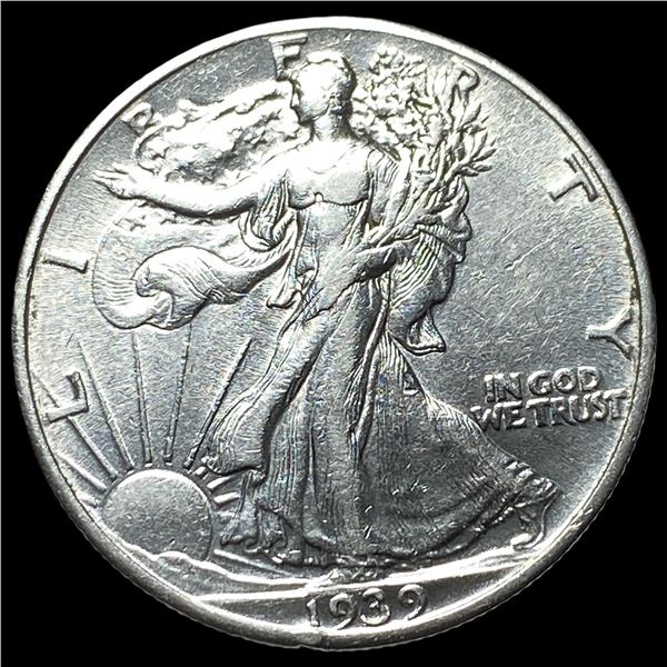 1939 Walking Liberty Half Dollar NEARLY  UNCIRCULATED