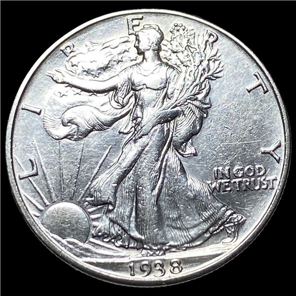 1938-D Silver Walking Liberty Half Dollar  CLOSELY UNCIRCULATED