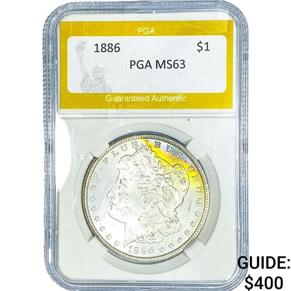 1886 Morgan Silver Dollar PGA MS63