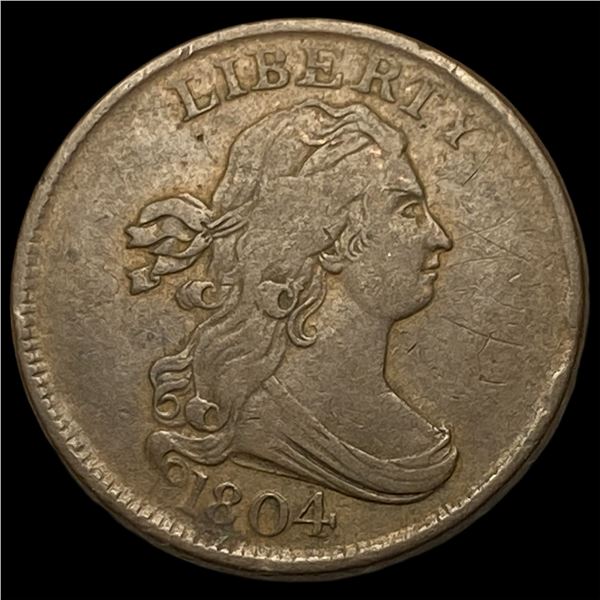 1804 Draped Bust Half Cent NEARLY  UNCIRCULATED