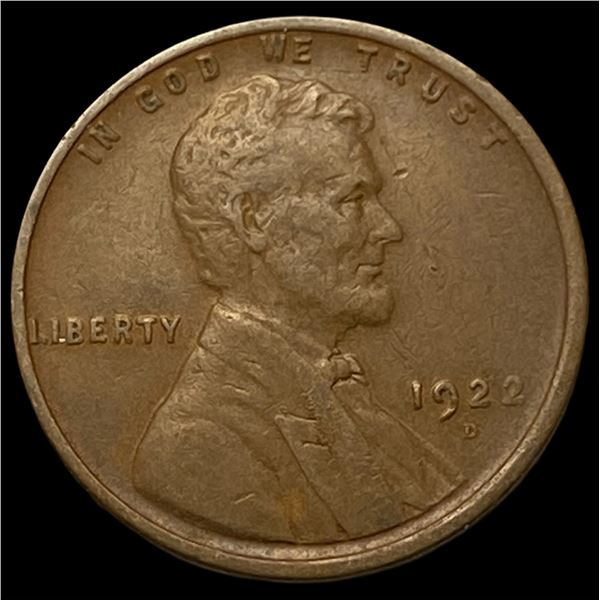 1922-D Lincoln Wheat Cent NEARLY UNCIRCULATED
