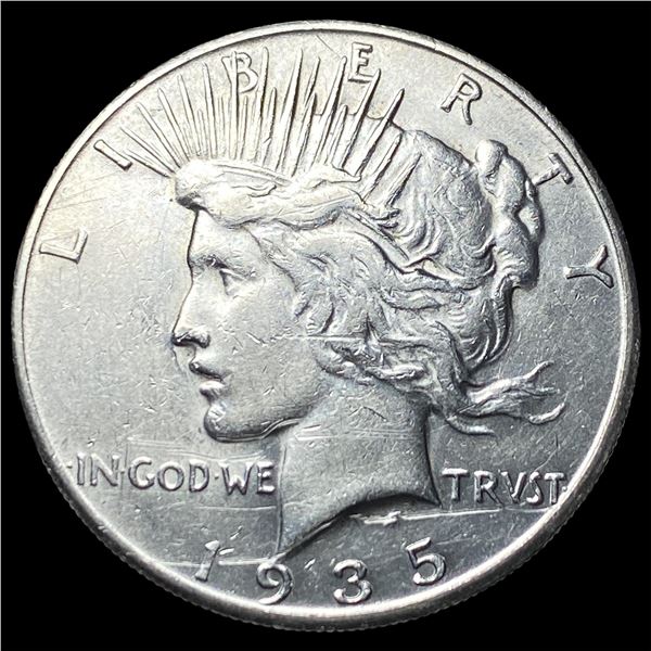 1935-S Silver Peace Dollar CLOSELY  UNCIRCULATED