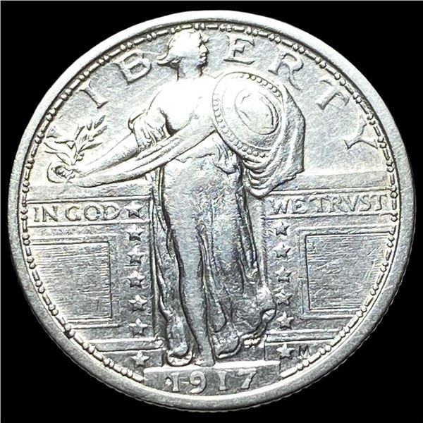 1917 Type 1 Standing Liberty Quarter CLOSELY  UNCIRCULATED