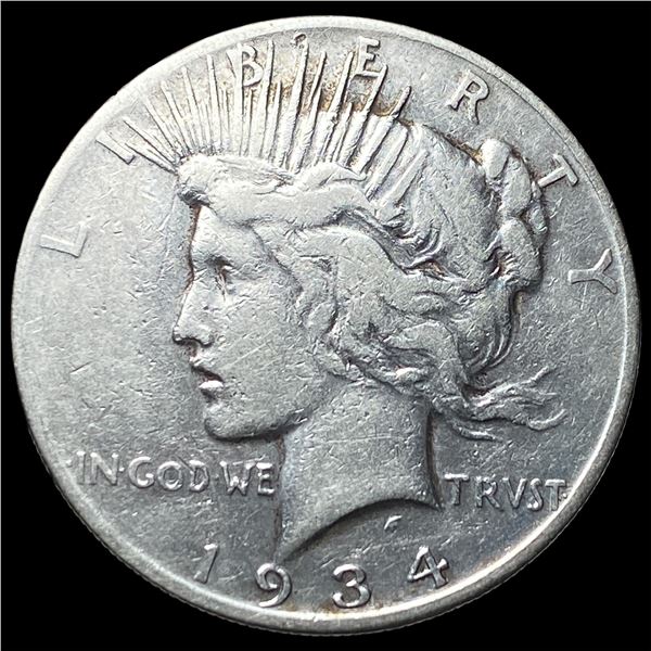 1934-S Silver Peace Dollar LIGHTLY CIRCULATED