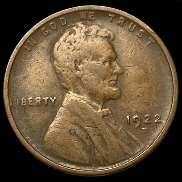 1922-D Lincoln Wheat Cent LIGHTLY CIRCULATED