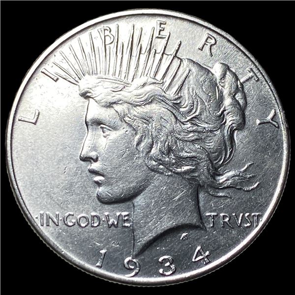 1934 Silver Peace Dollar CLOSELY UNCIRCULATED