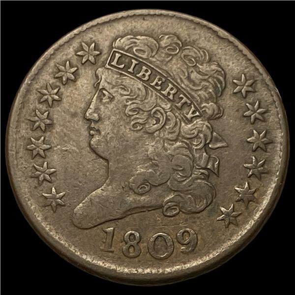 1809 Classic Head Half Cent NEARLY  UNCIRCULATED