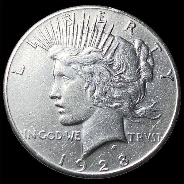 1928 Silver Peace Dollar CLOSELY UNCIRCULATED