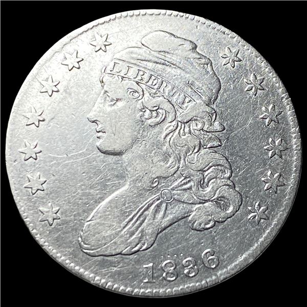 1836 Capped Bust Half Dollar NEARLY  UNCIRCULATED
