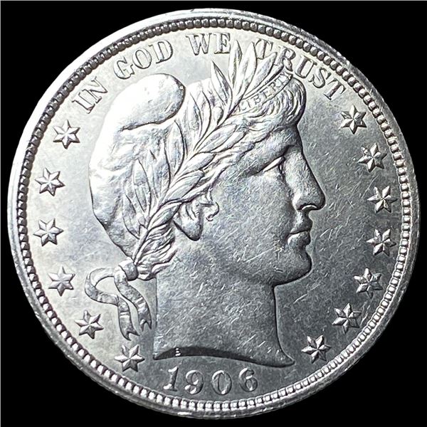 1906 Barber Half Dollar CHOICE AU