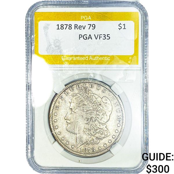 1878 Rev 79 Morgan Silver Dollar PGA VF35