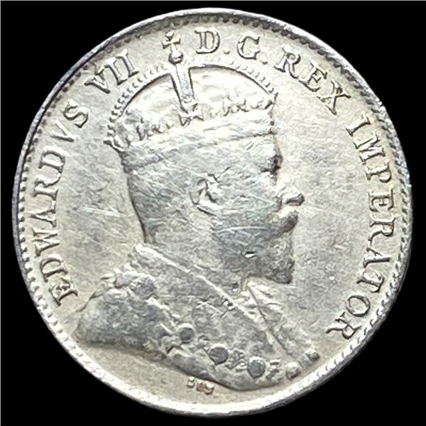1906 Canada Silver 5 Cents CLOSELY  UNCIRCULATED