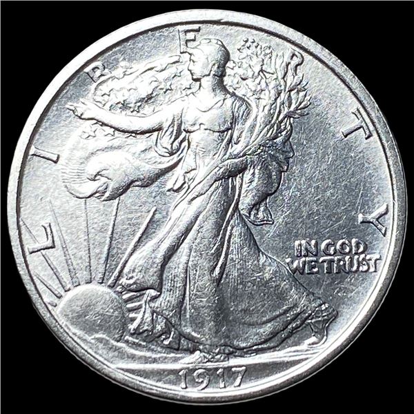1917-S Walking Liberty Half Dollar CLOSELY  UNCIRCULATED