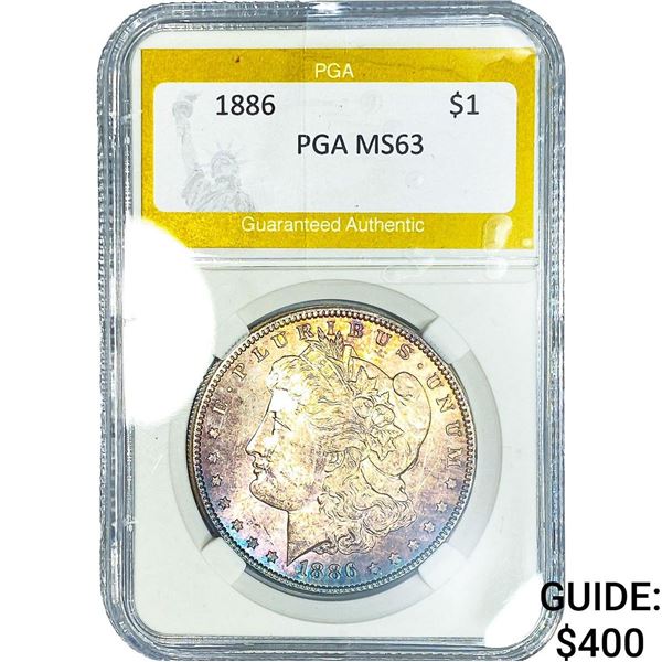 1886 Morgan Silver Dollar PGA MS63