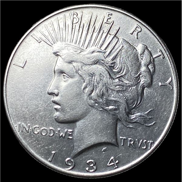 1934 Peace Silver Dollar CLOSELY UNCIRCULATED