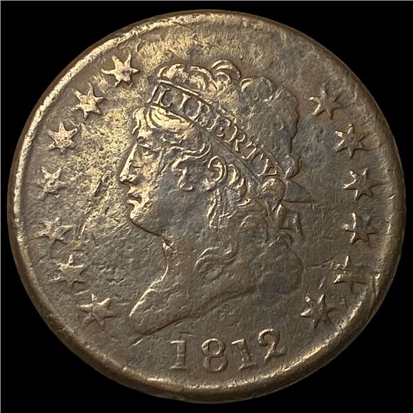 1812 Classic Head Large Cent NEARLY  UNCIRCULATED