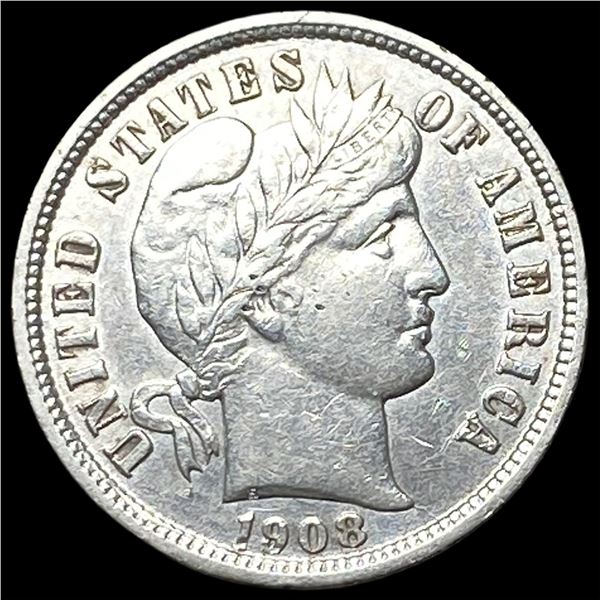 1908-D Silver Barber Dime CLOSELY  UNCIRCULATED