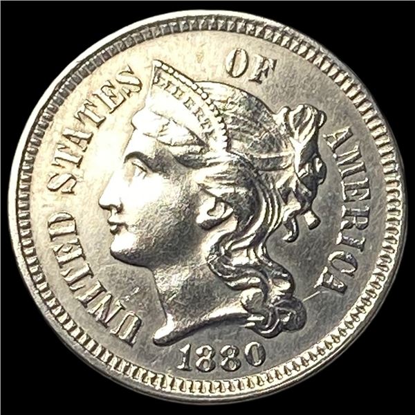 1880 Nickel Three-Cent Piece UNCIRCULATED