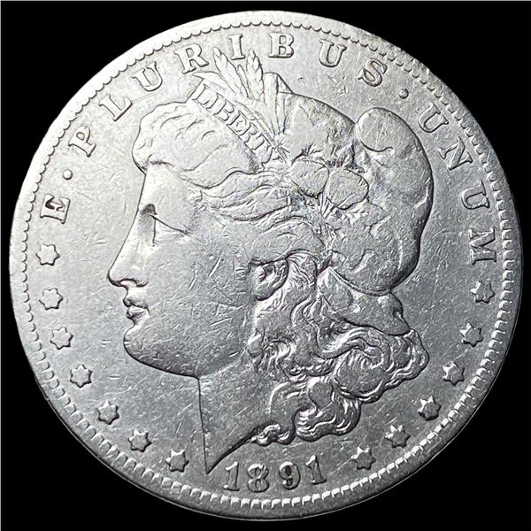 1891-CC Silver Morgan Dollar LIGHTLY  CIRCULATED