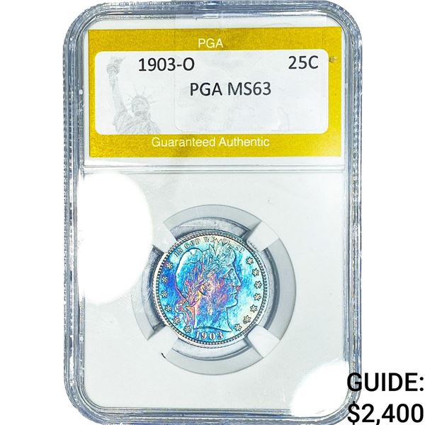 1903-O Barber Quarter PGA MS63