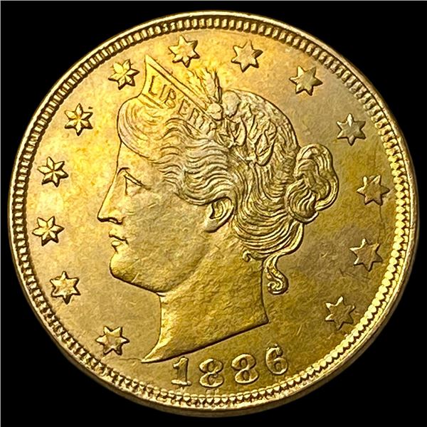 1886 Liberty Head Nickel CLOSELY UNCIRCULATED