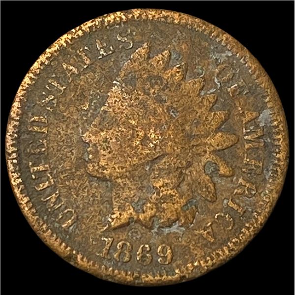 1869 Indian Head Cent NICELY CIRCULATED
