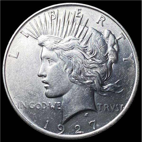 1927-D Silver Peace Dollar CHOICE AU