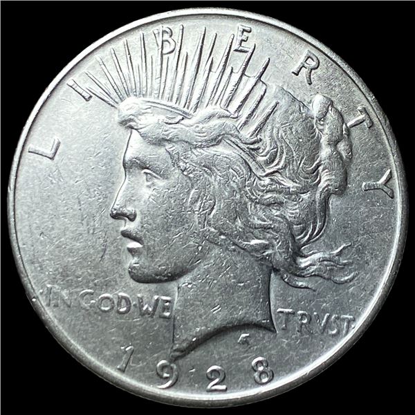 1928-S Peace Silver Dollar NEARLY  UNCIRCULATED
