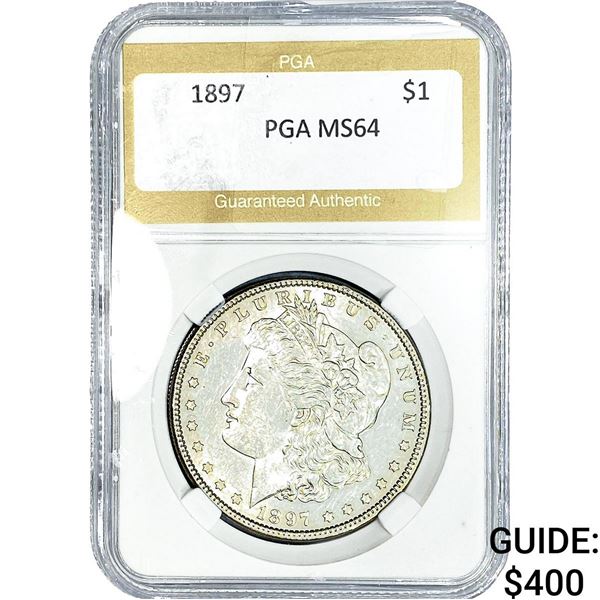 1897 Morgan Silver Dollar PGA MS64