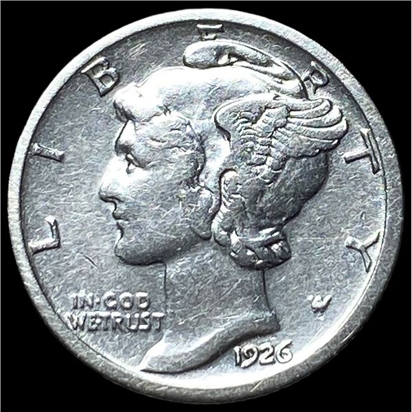 1926-S Silver Mercury Dime CLOSELY  UNCIRCULATED