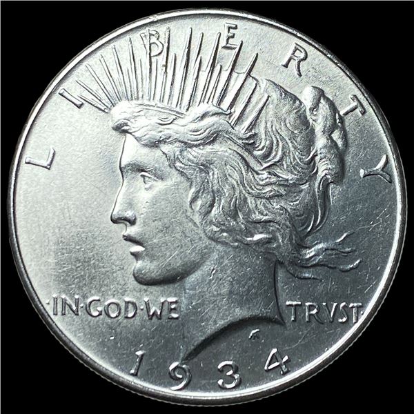 1934 Silver Peace Dollar CHOICE AU