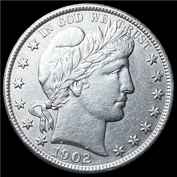 1902 Silver Barber Half Dollar CLOSELY  UNCIRCULATED